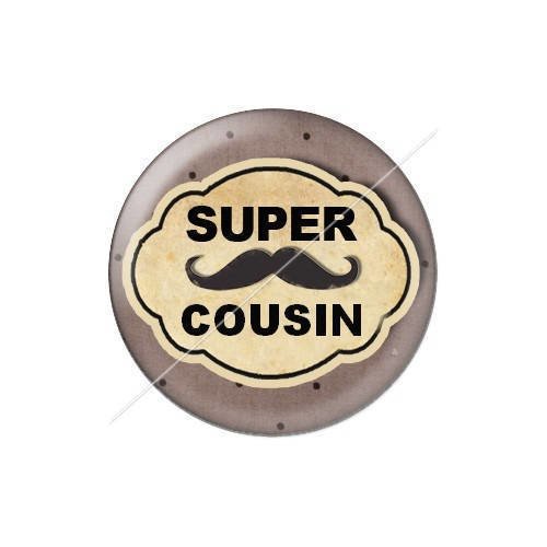 Cabochon résine a coller 25 mm cousin 30 