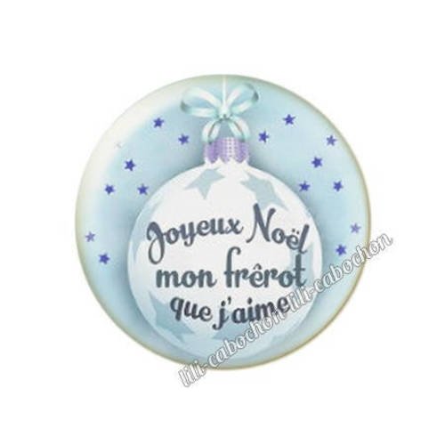 Cabochon résine a coller 25 mm noël frérot 4
