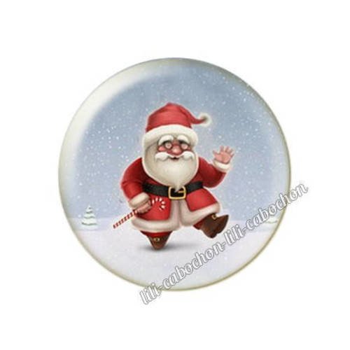 Cabochon résine a coller 25 mm noël bba41