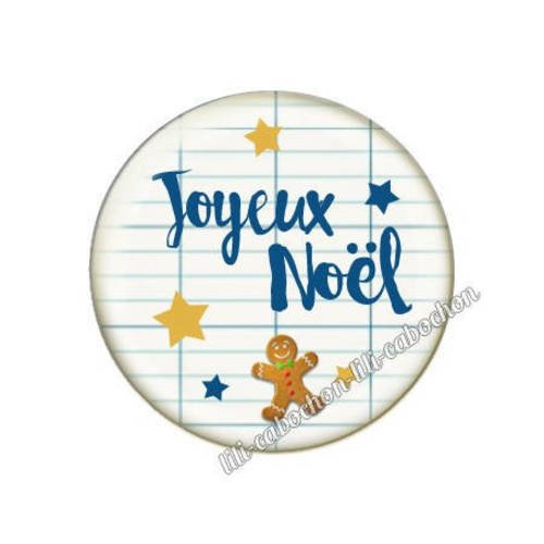 Cabochon résine a coller 25 mm noël bba5