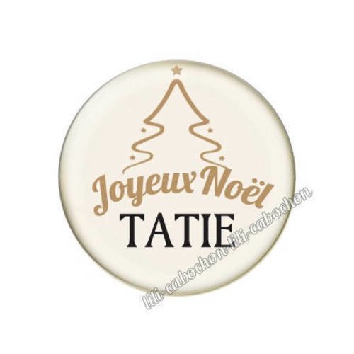 Cabochon résine a coller 25 mm noël tatie 2