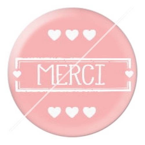 Cabochon résine a coller 25 mm merci 1 