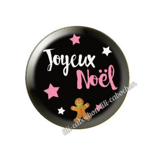 Cabochon résine a coller 25 mm noël bba10