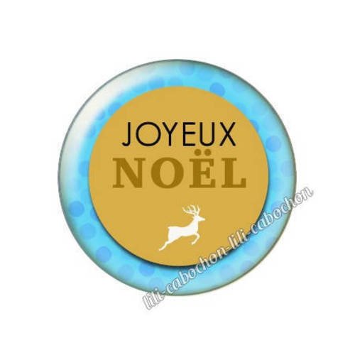 Cabochon résine a coller 25 mm noël bba11