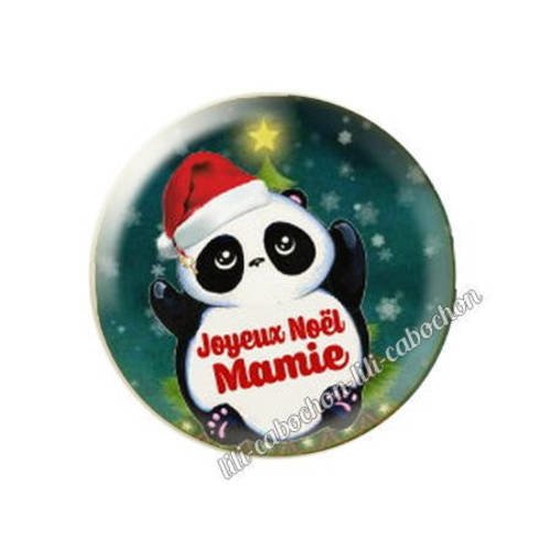 Cabochon résine a coller 25 mm noël mamie 5