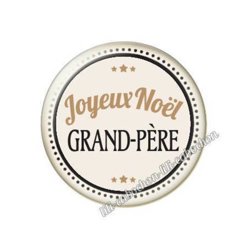 Cabochon résine a coller 25 mm noël grand-père 2