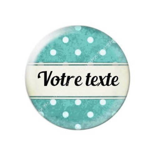 Cabochon résine a coller 25 mm à personnaliser avec votre texte ref f46 