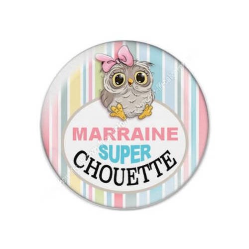 Cabochon résine a coller 25 mm marraine f2 