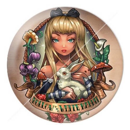 Cabochon résine a coller 25 mm princesse rock