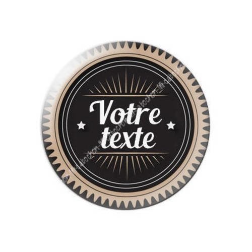 Cabochon résine a coller 25 mm à personnaliser avec votre texte ref f67 