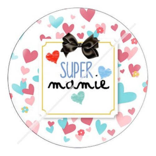 Cabochon résine a coller 25 mm pour mamie s10 