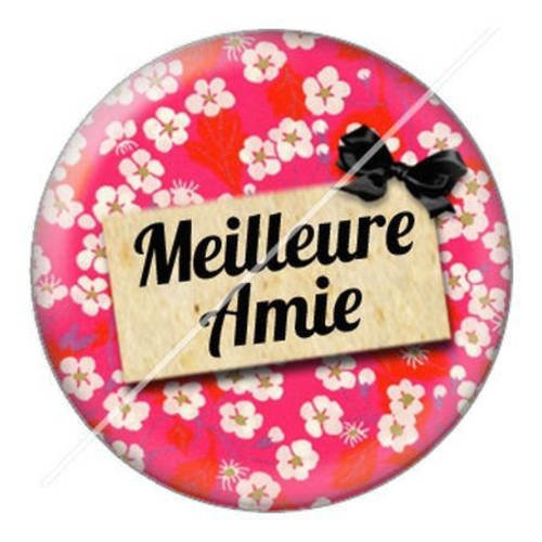 Cabochon résine a coller 25 mm meilleure amie 3 