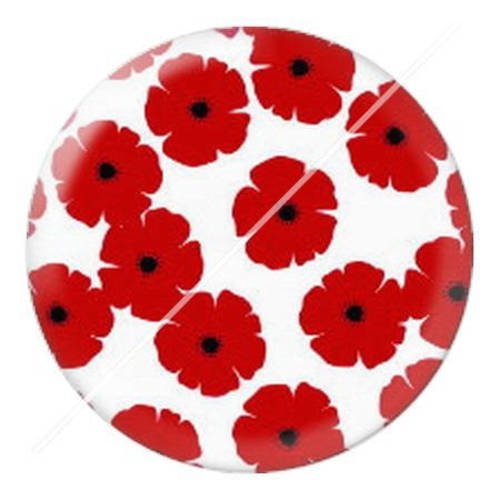 Cabochon résine a coller 25 mm chat chou mimi coqueliquot pois 10 