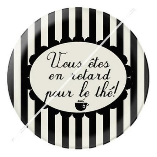 Cabochon résine a coller 25 mm à alice 15 