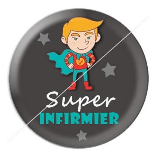 Cabochon résine a coller 25 mm pour super infirmier 4 