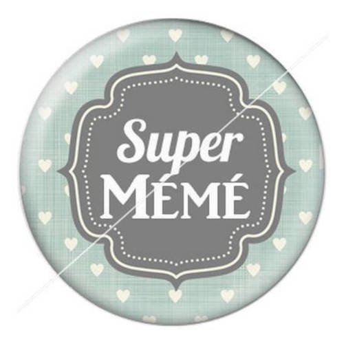 Cabochon résine a coller 25 mm mémé 5 