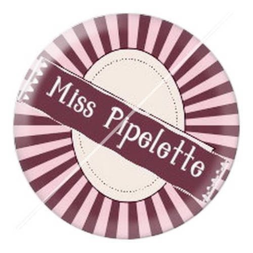 Cabochon résine a coller 25 mm miss pipelette 17 