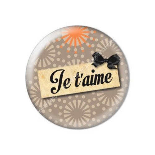 Cabochon résine a coller 25 mm saint valentin je t'aime 20 