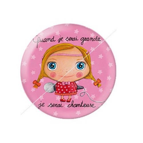 Cabochon résine a coller 25 mm quand je serai grande...4 