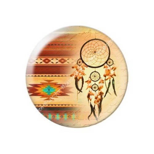 Cabochon résine a coller 25 mm dreamcatcher attrape-rêves ethniques indiens c1 