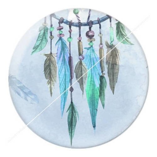 Cabochon résine a coller 25 mm thème ethnique attrape rêve 18 