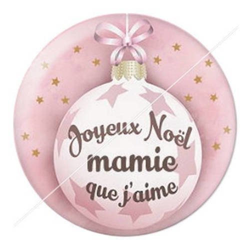 Cabochon résine a coller 25 mm joyeux noël bonnes fêtes mamie 