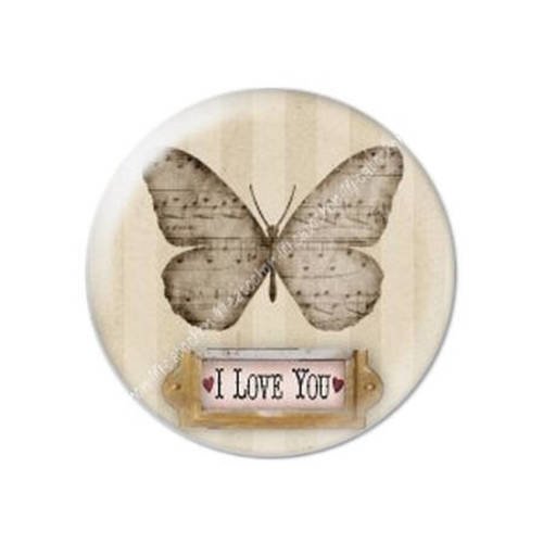 Cabochon résine a coller 25 mm saint valentin cupidon 14 