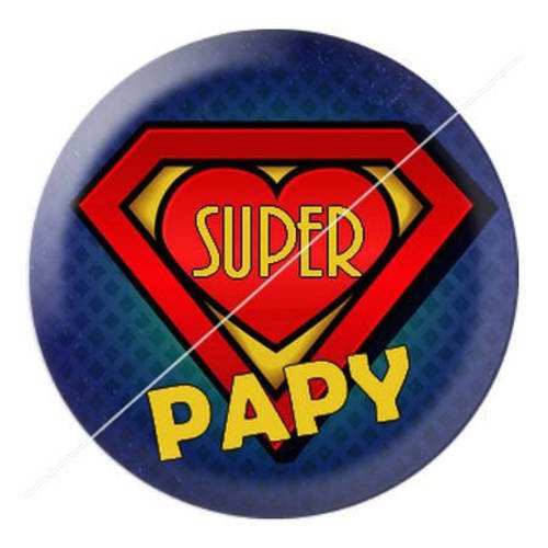 Cabochon résine a coller 25 mm pour papy 