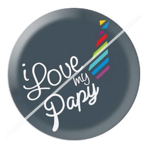 Cabochon résine a coller 25 mm papy 9 