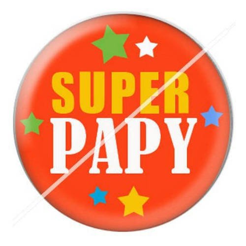 Cabochon résine a coller 25 mm pour fête papy papi 26 