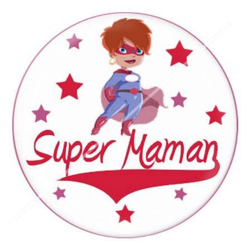 Cabochon résine a coller 25 mm pour maman c10 