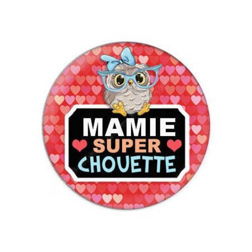 Cabochon résine a coller 25 mm pour mamie f23 