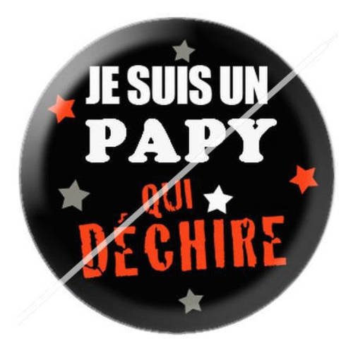 Cabochon résine a coller 25 mm pour fête papy papi 8 
