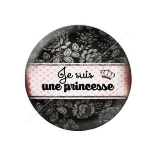 Cabochon résine a coller 25 mm madame gourmande 42 