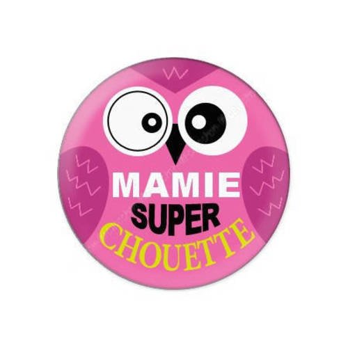 Cabochon résine a coller 25 mm pour mamie f17 