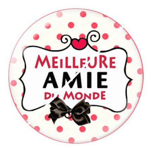 Cabochon résine a coller 25 mm ma meilleure amie 4 
