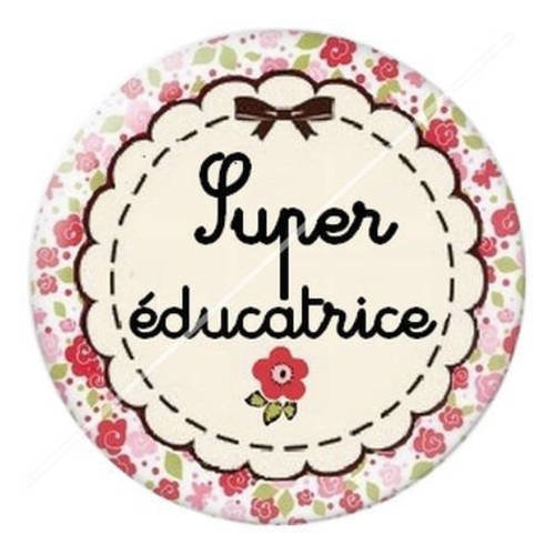 Cabochon résine a coller 25 mm pour educatrice 2 