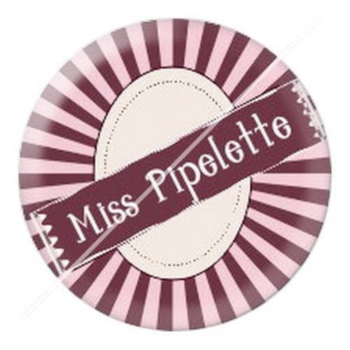 Cabochon résine a coller miss pipelette 25 mm 