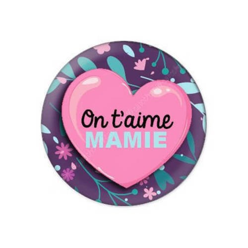 Cabochon résine a coller 25 mm pour mamie f13 