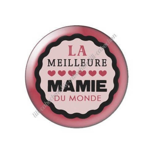 Cabochon résine a coller 25 mm  mamie m20 