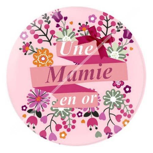 Cabochon résine a coller 25 mm pour mamie b5 