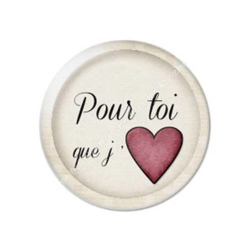 Cabochon résine a coller 25 mm saint valentin cupidon 15 