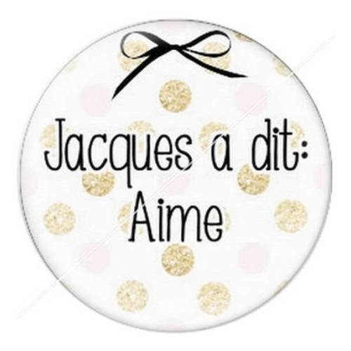 Cabochon résine a coller 25 mm jacques a dit 3 