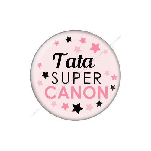 Cabochon résine a coller 25 mm tatie tata j23 