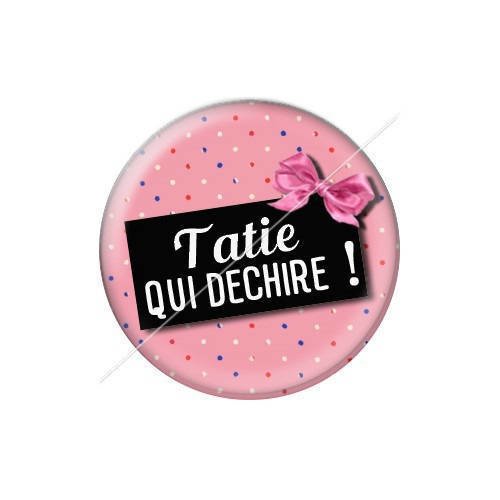 Cabochon résine a coller 25 mm tatie tata j60 