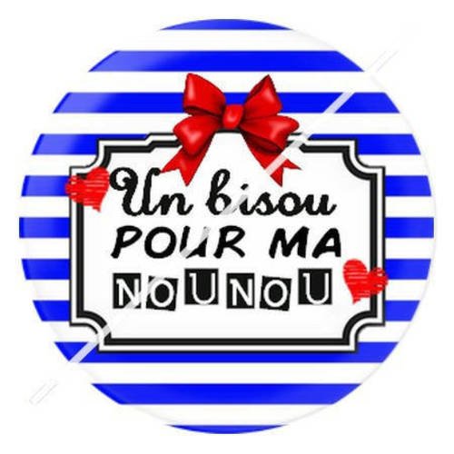 Cabochon résine a coller 25 mm pour nounou 11 