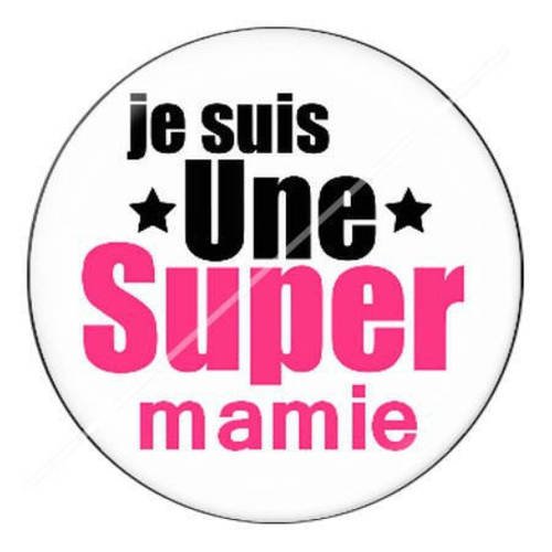 Cabochon résine a coller 25 mm pour mamie c13 