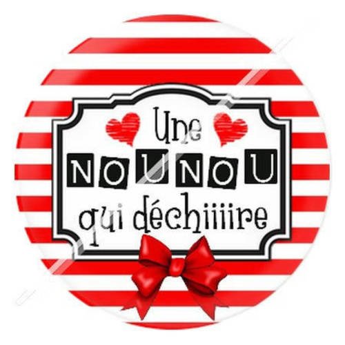 Cabochon résine a coller 25 mm pour nounou b8 