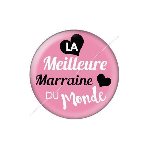 Cabochon résine a coller 25 mm marraine j5 