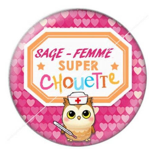 Cabochon résine a coller 25 mm pour sage-femme 9 
